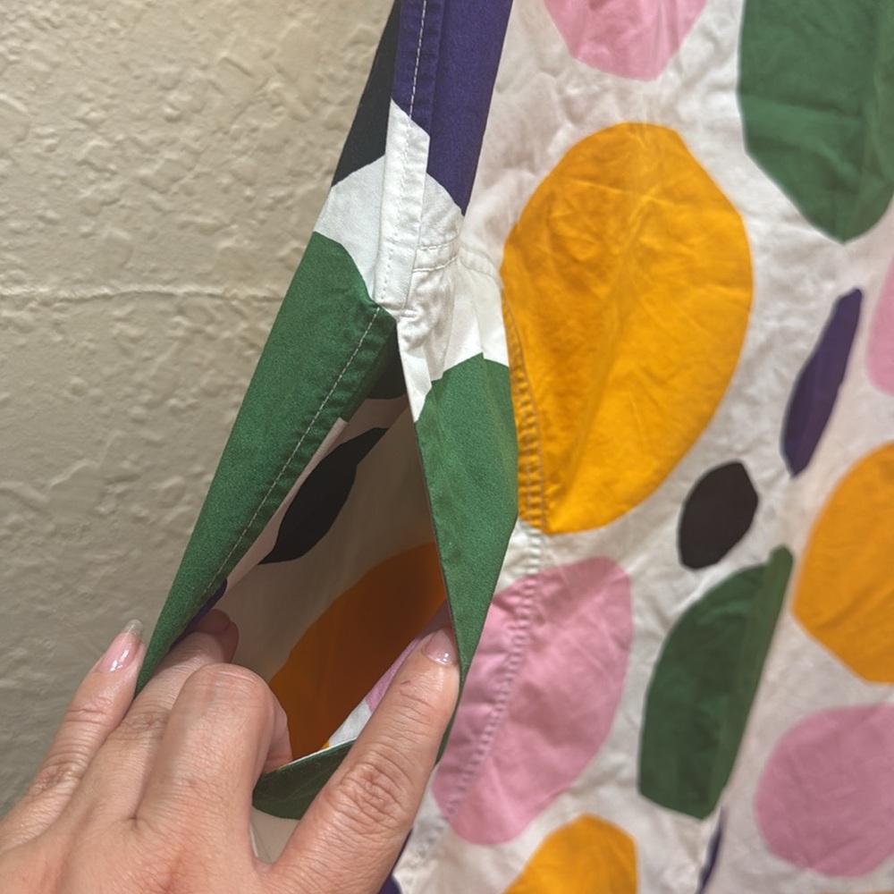 Marimekko Abstract Circle Dress with Pockets, Size L – Bold & Colorful Designer - Picture 6 of 6